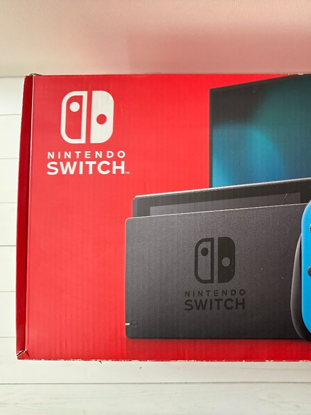 Nintendo Switch Console Neon Blue & Neon Red Joy-Con | Never Used